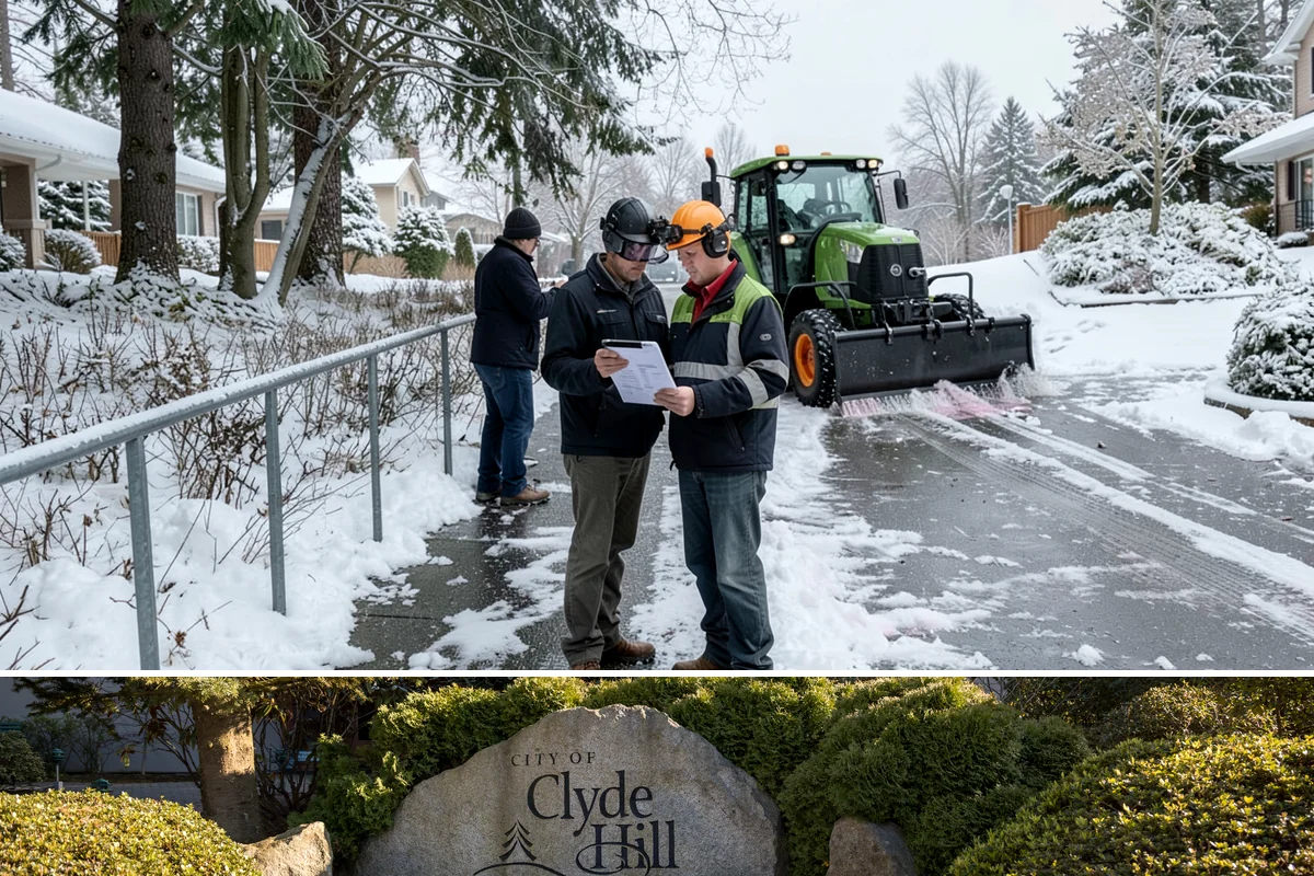 Warehouse Snow Plowing in Clyde Hill, King County, WA - Lock in service before winter so your docks keep receiving and shipping through any snow.
