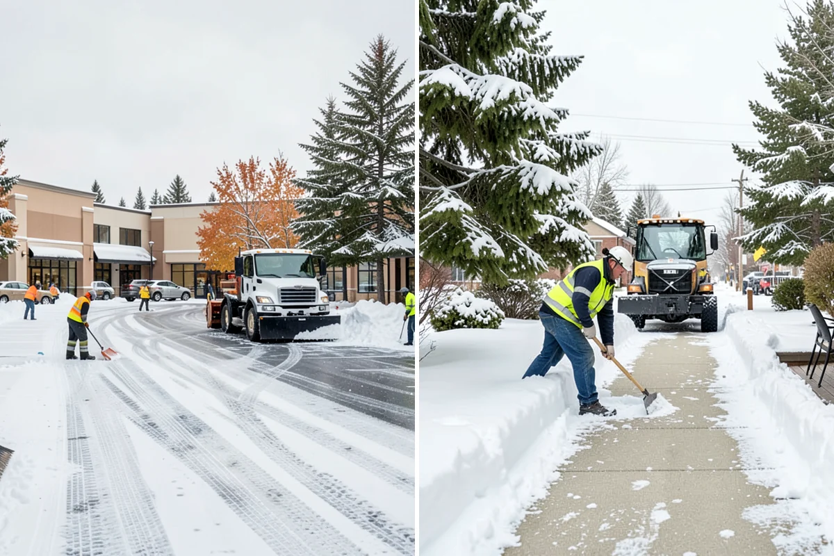 Warehouse Snow Plowing in Concrete, Skagit County, WA - Map the trailer yard, dock approaches, and employee lot with your dock schedule