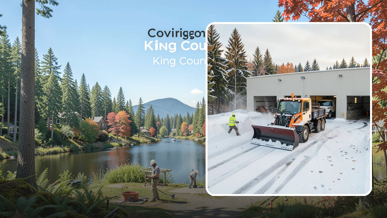 Warehouse Snow Plowing in Covington, King County, WA - We plow warehouse lots, loading docks, and trailer yards so trucks dock and depart without weather delays.
