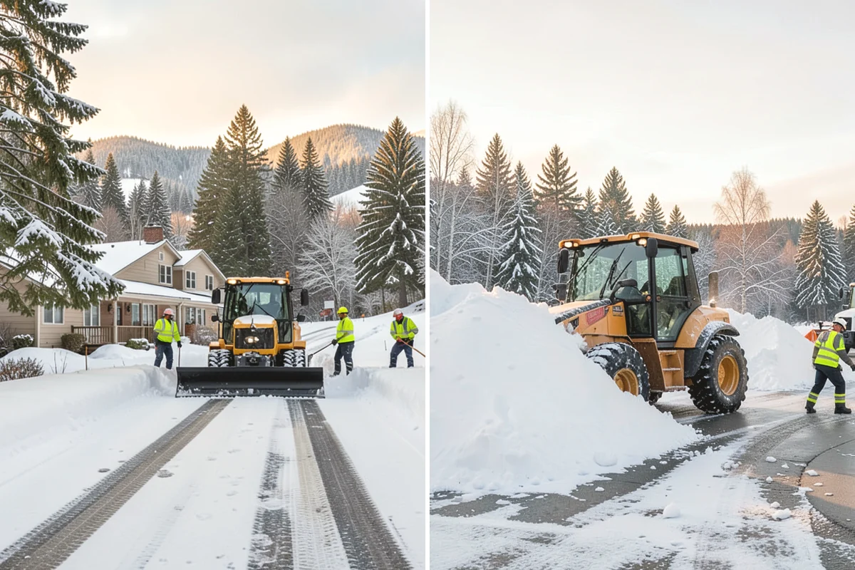 Warehouse Snow Plowing in Covington, King County, WA - Map the trailer yard, dock approaches, and employee lot with your dock schedule