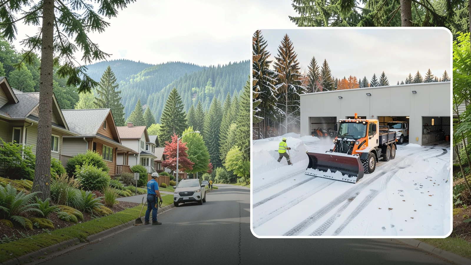 Warehouse Snow Plowing in Darrington, Snohomish County, WA - We plow warehouse lots, loading docks, and trailer yards so trucks dock and depart without weather delays.