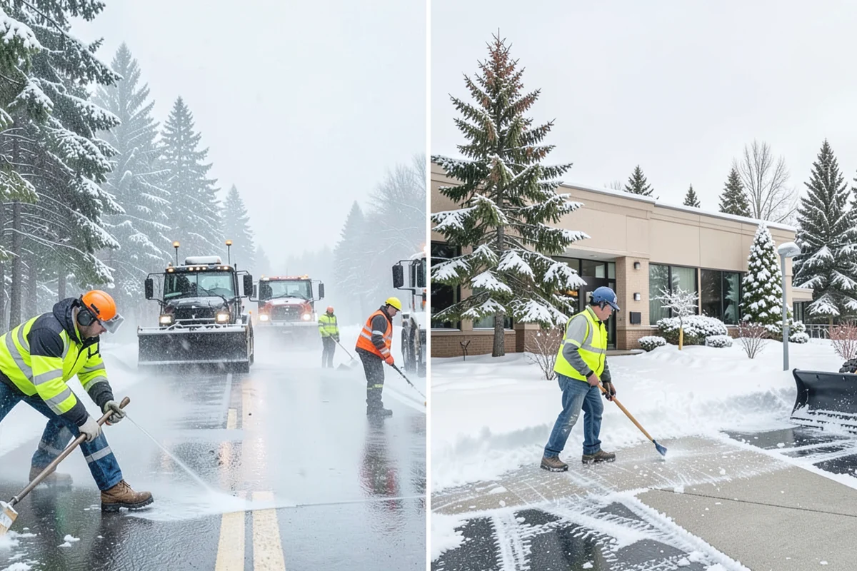 Warehouse Snow Plowing in Darrington, Snohomish County, WA - Map the trailer yard, dock approaches, and employee lot with your dock schedule