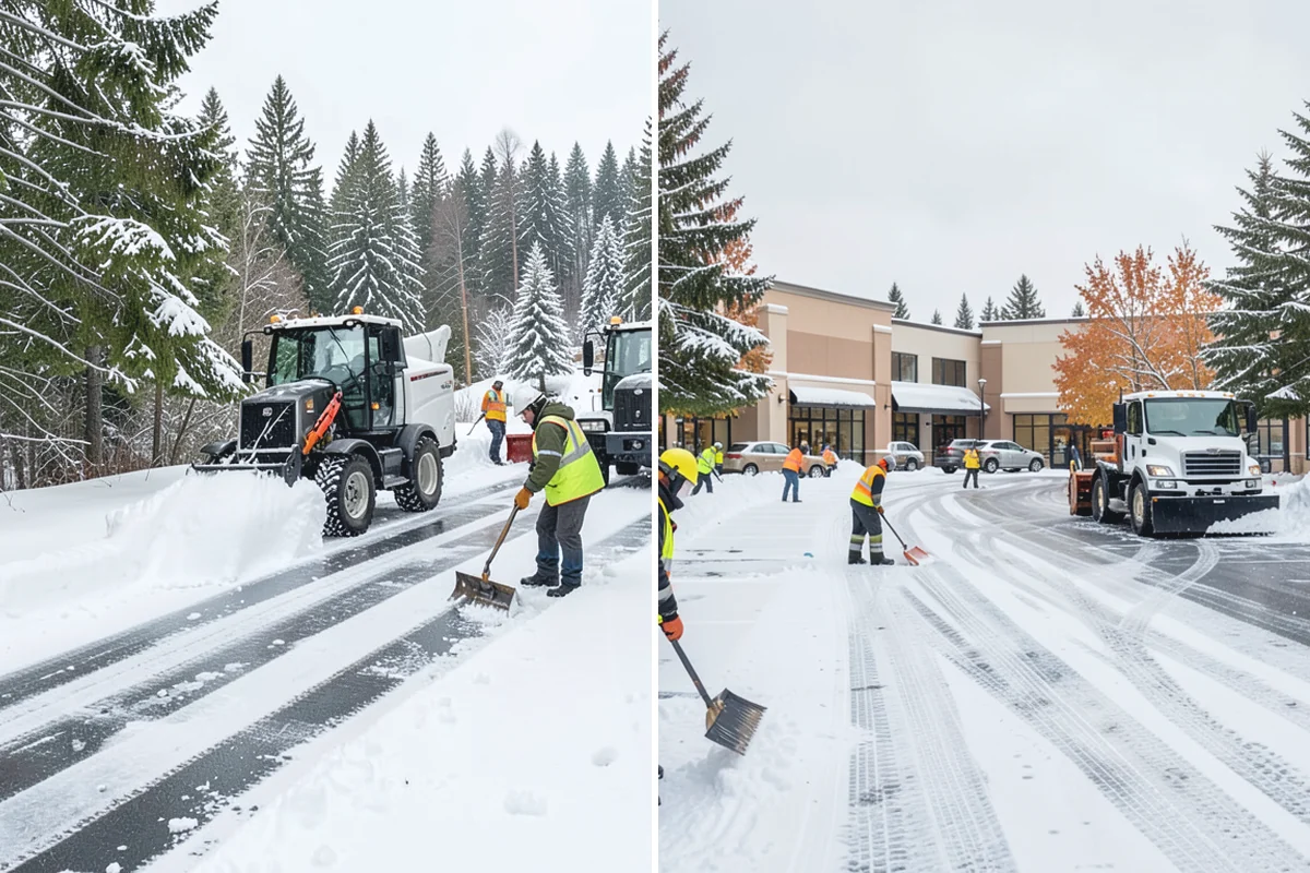 Warehouse Snow Plowing in Des Moines, King County, WA - Map the trailer yard, dock approaches, and employee lot with your dock schedule