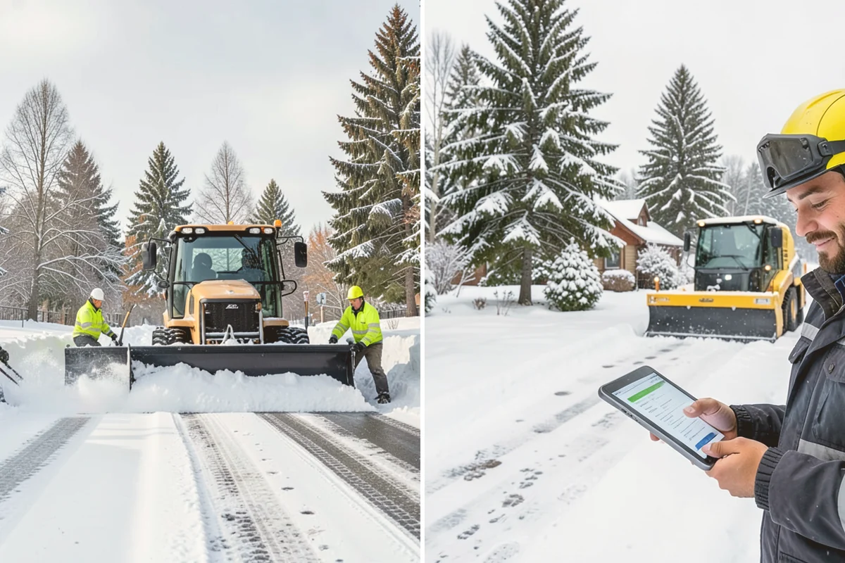 Warehouse Snow Plowing in Eatonville, Pierce County, WA - Map the trailer yard, dock approaches, and employee lot with your dock schedule