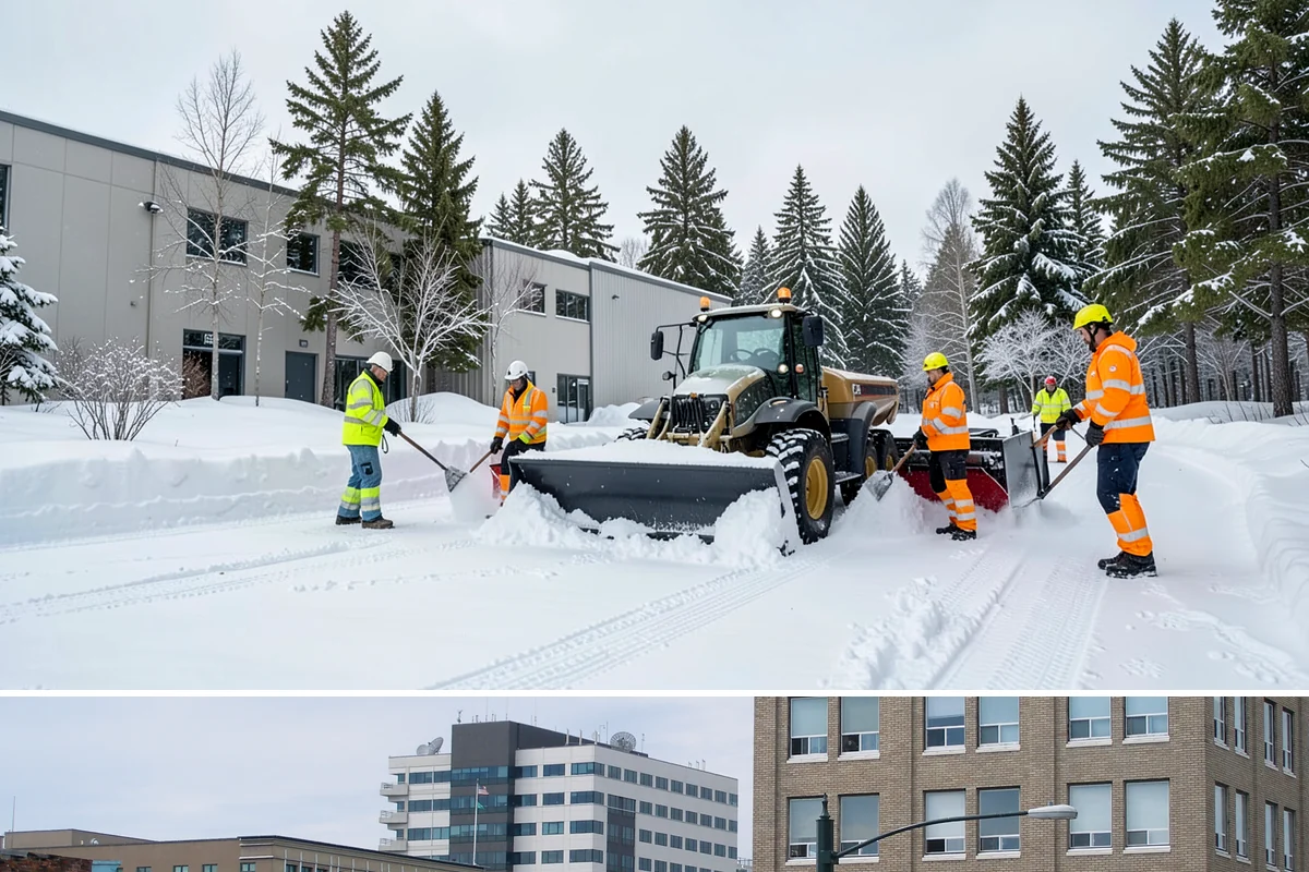 Warehouse Snow Plowing in Everett, Snohomish County, WA - Lock in service before winter so your docks keep receiving and shipping through any snow.