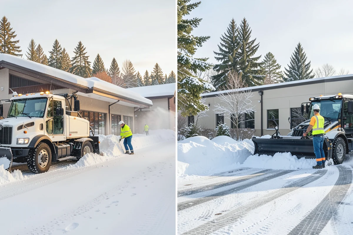 Warehouse Snow Plowing in Gold Bar, Snohomish County, WA - Map the trailer yard, dock approaches, and employee lot with your dock schedule