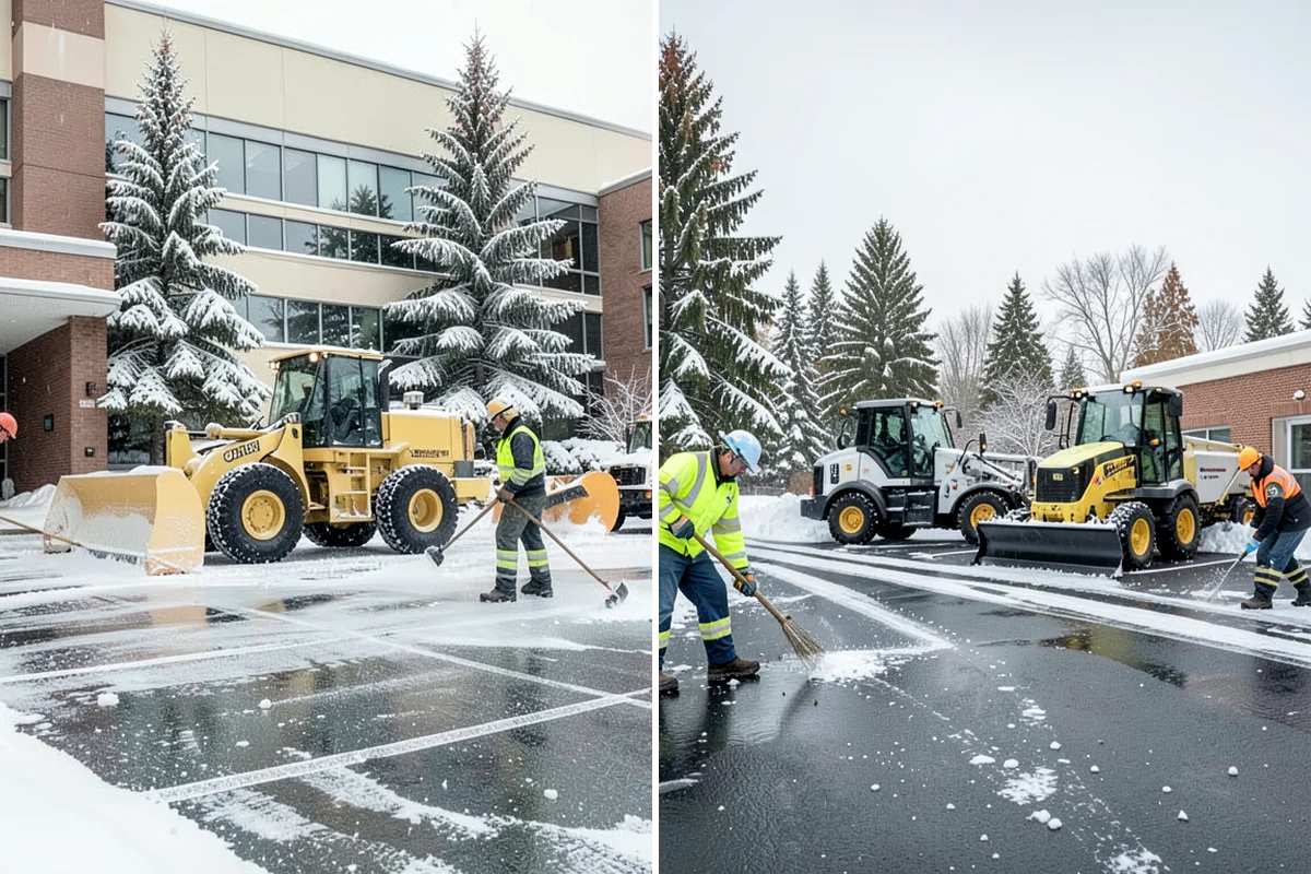 Warehouse Snow Plowing in Hunts Point, King County, WA - Map the trailer yard, dock approaches, and employee lot with your dock schedule