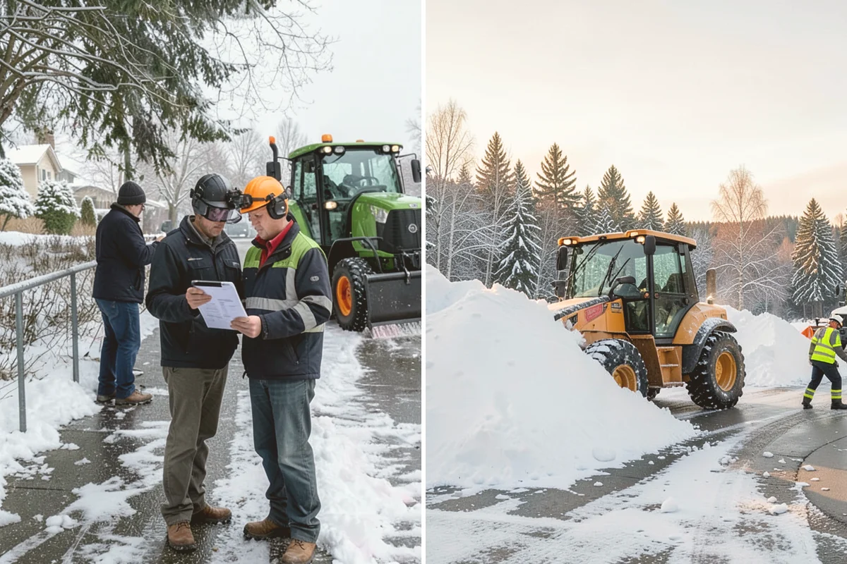 Warehouse Snow Plowing in Kent, King County, WA - Map the trailer yard, dock approaches, and employee lot with your dock schedule