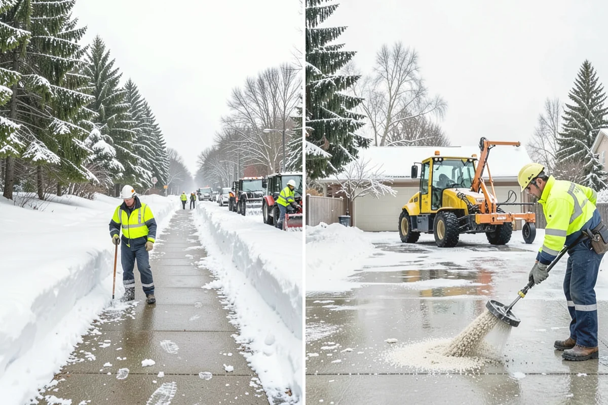 Warehouse Snow Plowing in La Conner, Skagit County, WA - Map the trailer yard, dock approaches, and employee lot with your dock schedule