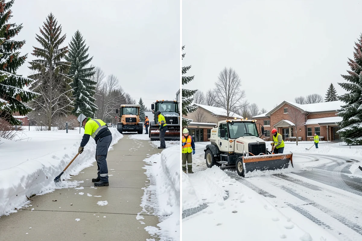 Warehouse Snow Plowing in Lake Forest Park, King County, WA - Map the trailer yard, dock approaches, and employee lot with your dock schedule