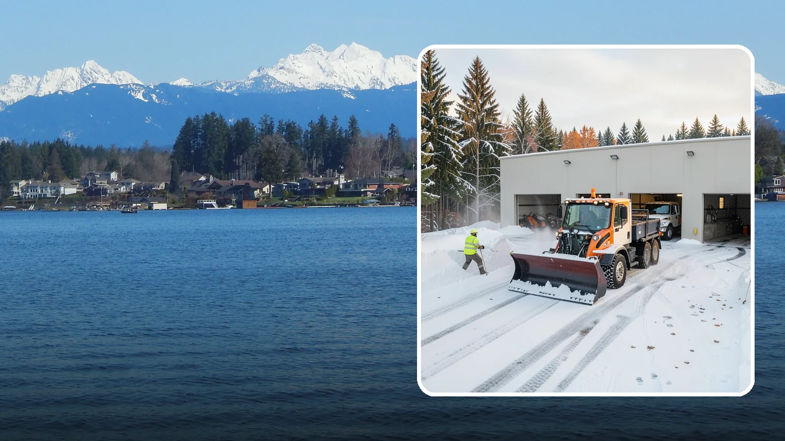 Warehouse Snow Plowing in Lake Stevens, Snohomish County, WA - We plow warehouse lots, loading docks, and trailer yards so trucks dock and depart without weather delays.