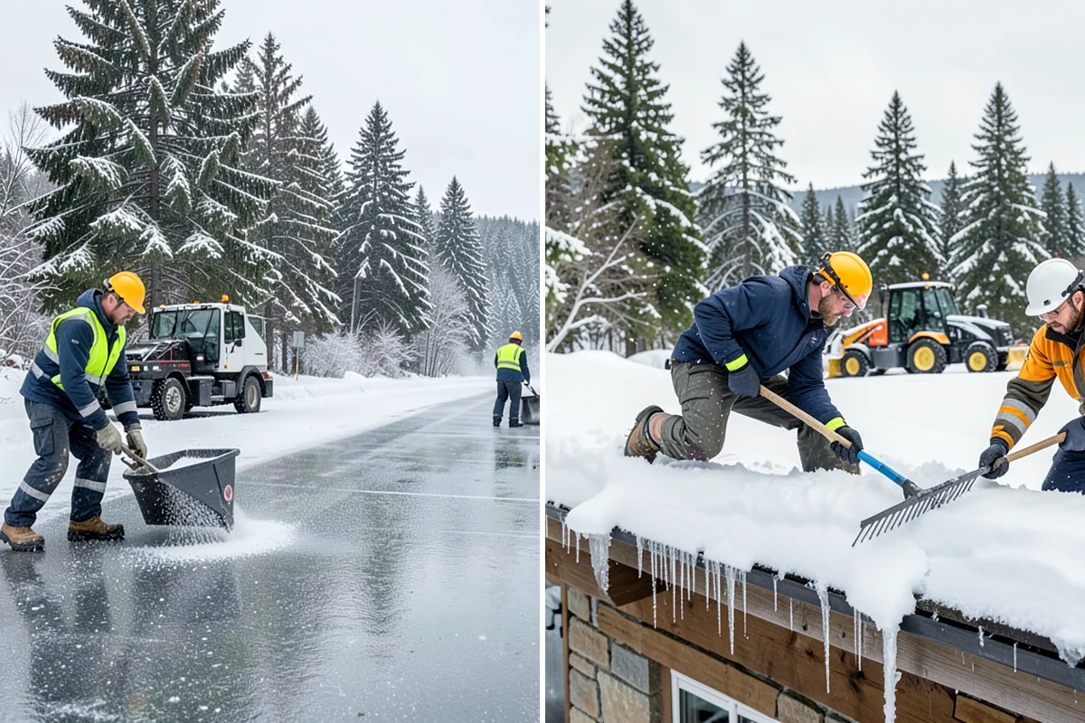 Warehouse Snow Plowing in Lakewood, Pierce County, WA - Map the trailer yard, dock approaches, and employee lot with your dock schedule