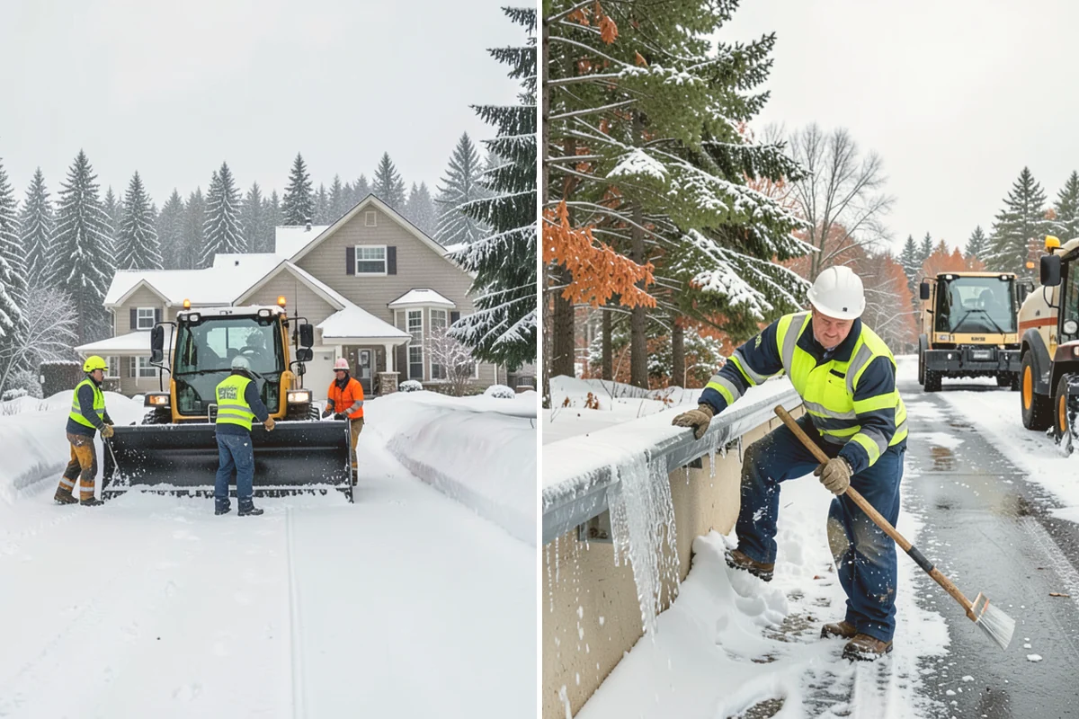 Warehouse Snow Plowing in Langley, Island County, WA - Map the trailer yard, dock approaches, and employee lot with your dock schedule