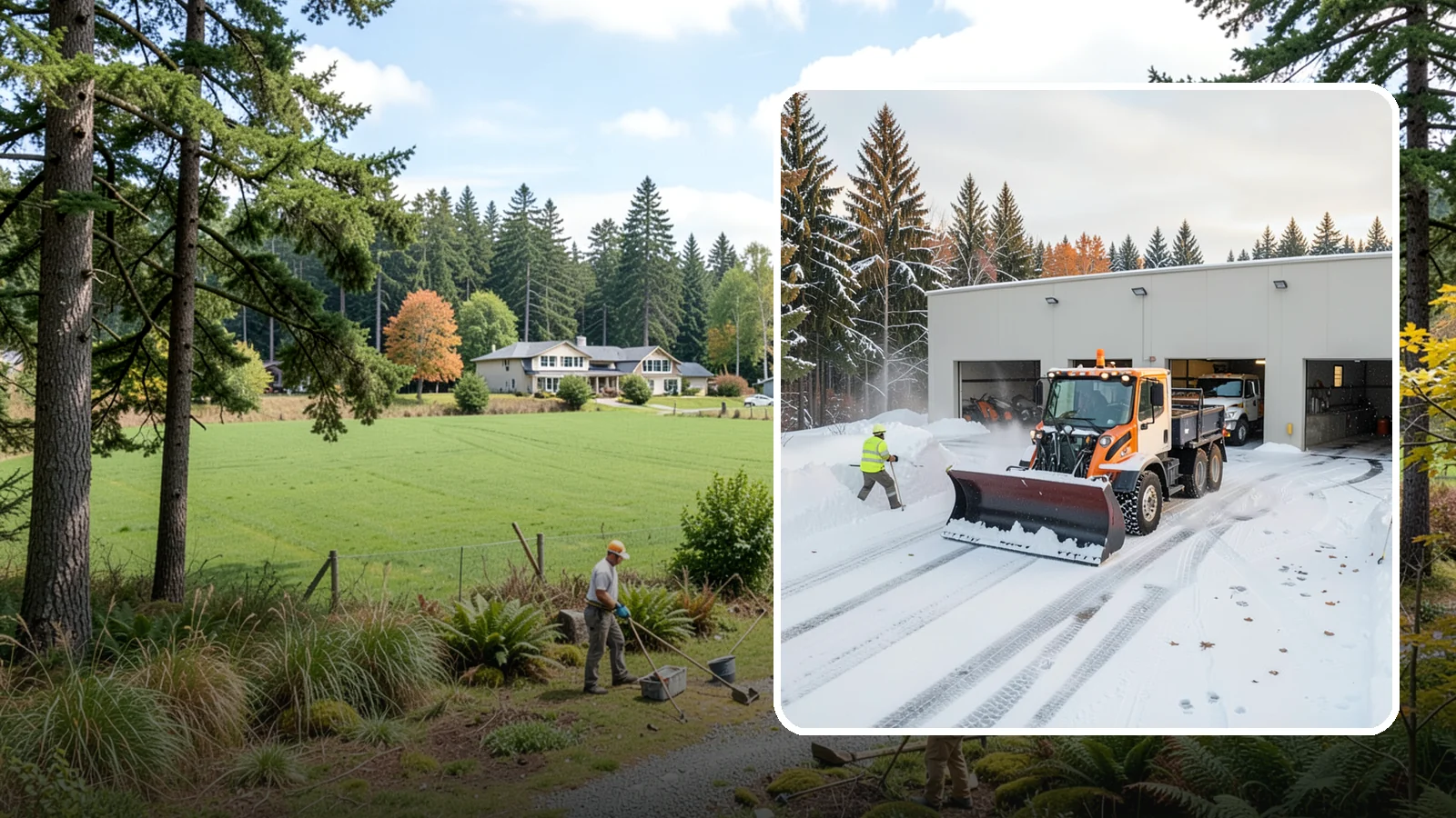 Warehouse Snow Plowing in Lyman, Skagit County, WA - We plow warehouse lots, loading docks, and trailer yards so trucks dock and depart without weather delays.