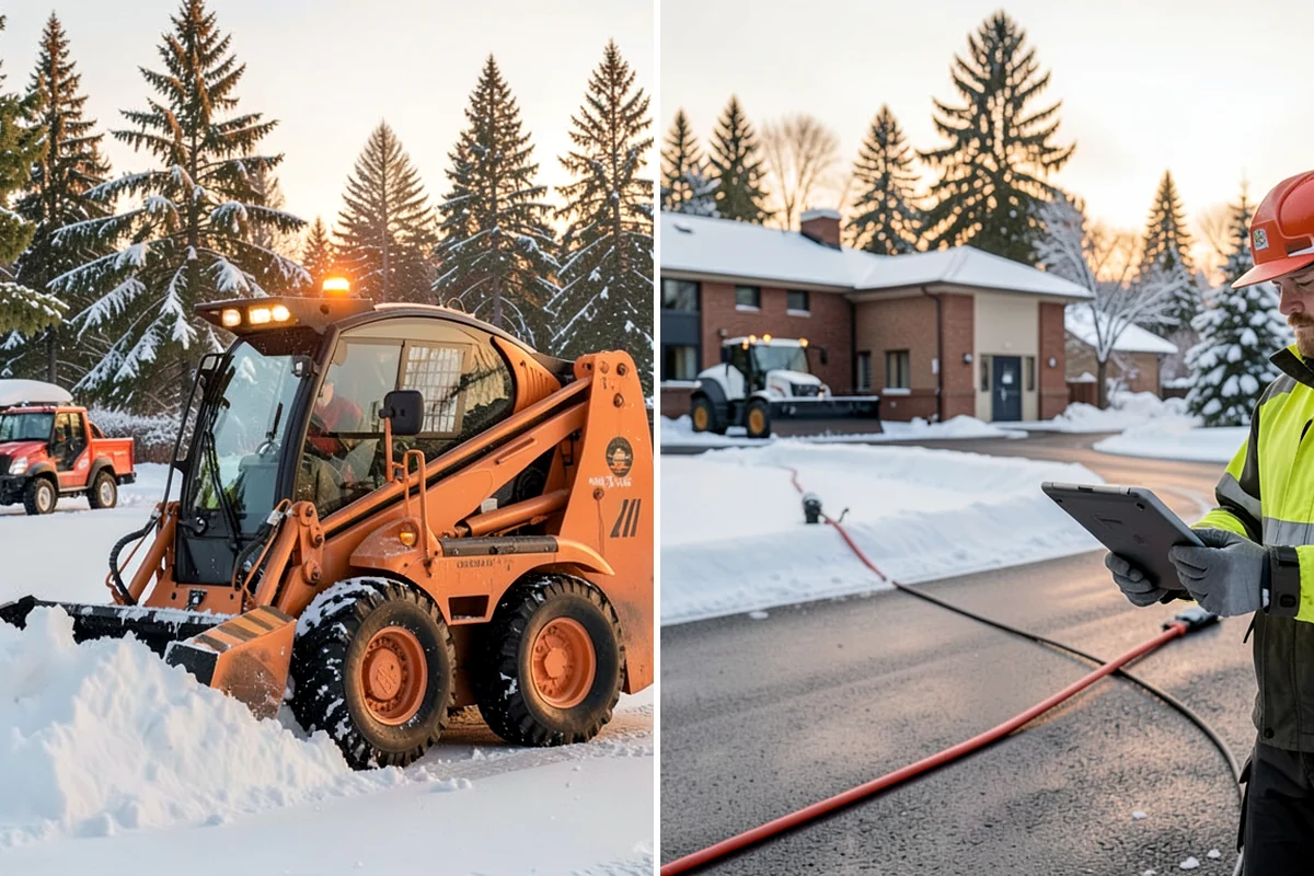 Warehouse Snow Plowing in Lyman, Skagit County, WA - Map the trailer yard, dock approaches, and employee lot with your dock schedule