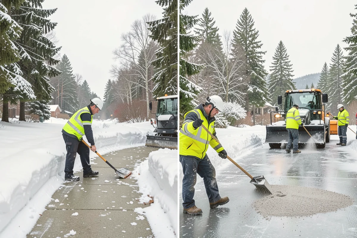 Warehouse Snow Plowing in Lynnwood, Snohomish County, WA - Map the trailer yard, dock approaches, and employee lot with your dock schedule