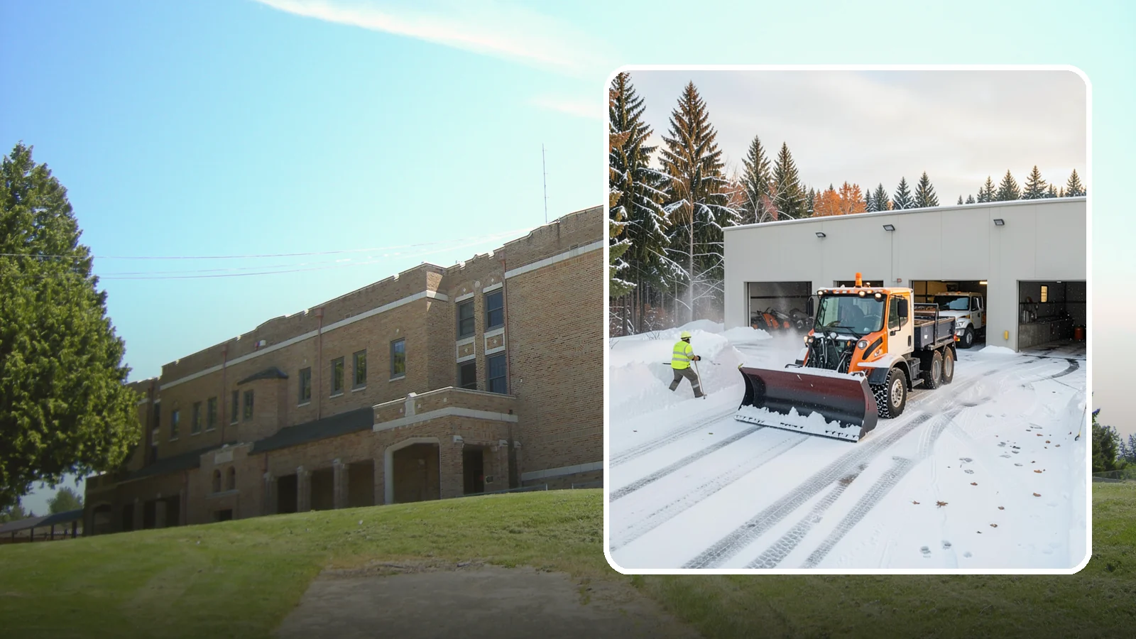 Warehouse Snow Plowing in Maple Valley, King County, WA - We plow warehouse lots, loading docks, and trailer yards so trucks dock and depart without weather delays.