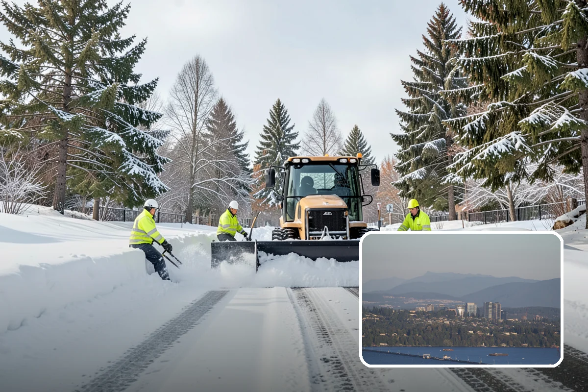 Warehouse Snow Plowing in Medina, King County, WA - Trailer yards and dock aprons cleared for continuous freight flow
