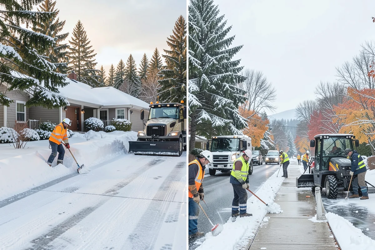 Warehouse Snow Plowing in Medina, King County, WA - Map the trailer yard, dock approaches, and employee lot with your dock schedule