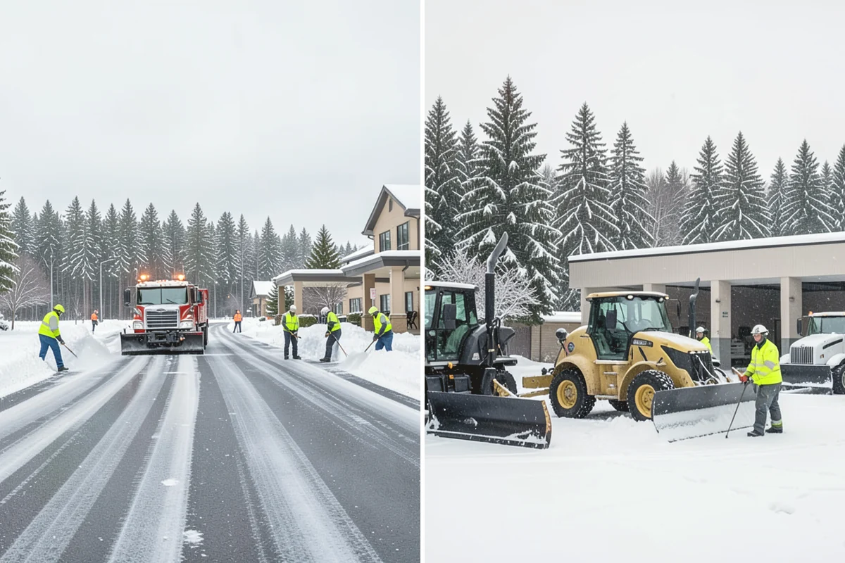 Warehouse Snow Plowing in Mercer Island, King County, WA - Map the trailer yard, dock approaches, and employee lot with your dock schedule