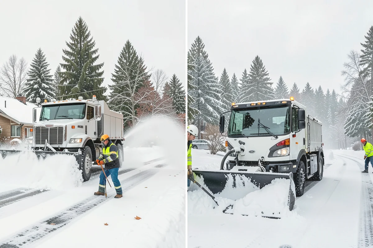 Warehouse Snow Plowing in Mill Creek, Snohomish County, WA - Map the trailer yard, dock approaches, and employee lot with your dock schedule