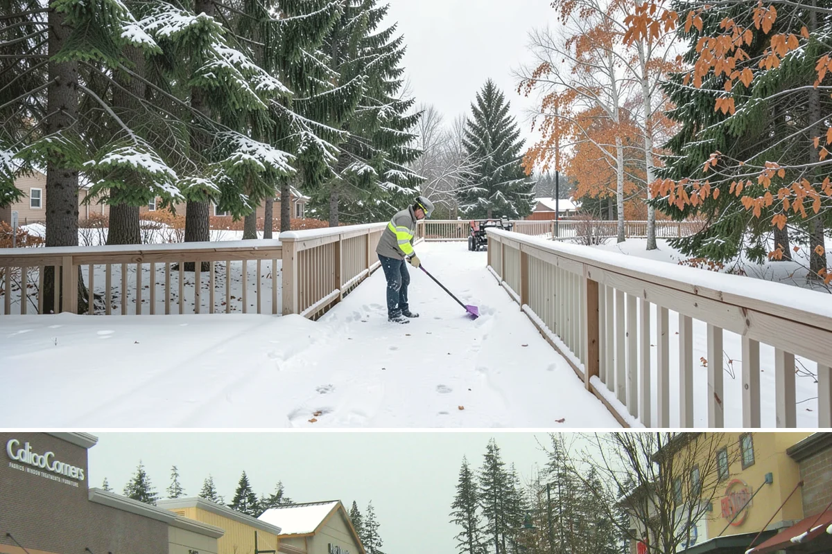 Warehouse Snow Plowing in Mill Creek, Snohomish County, WA - Lock in service before winter so your docks keep receiving and shipping through any snow.
