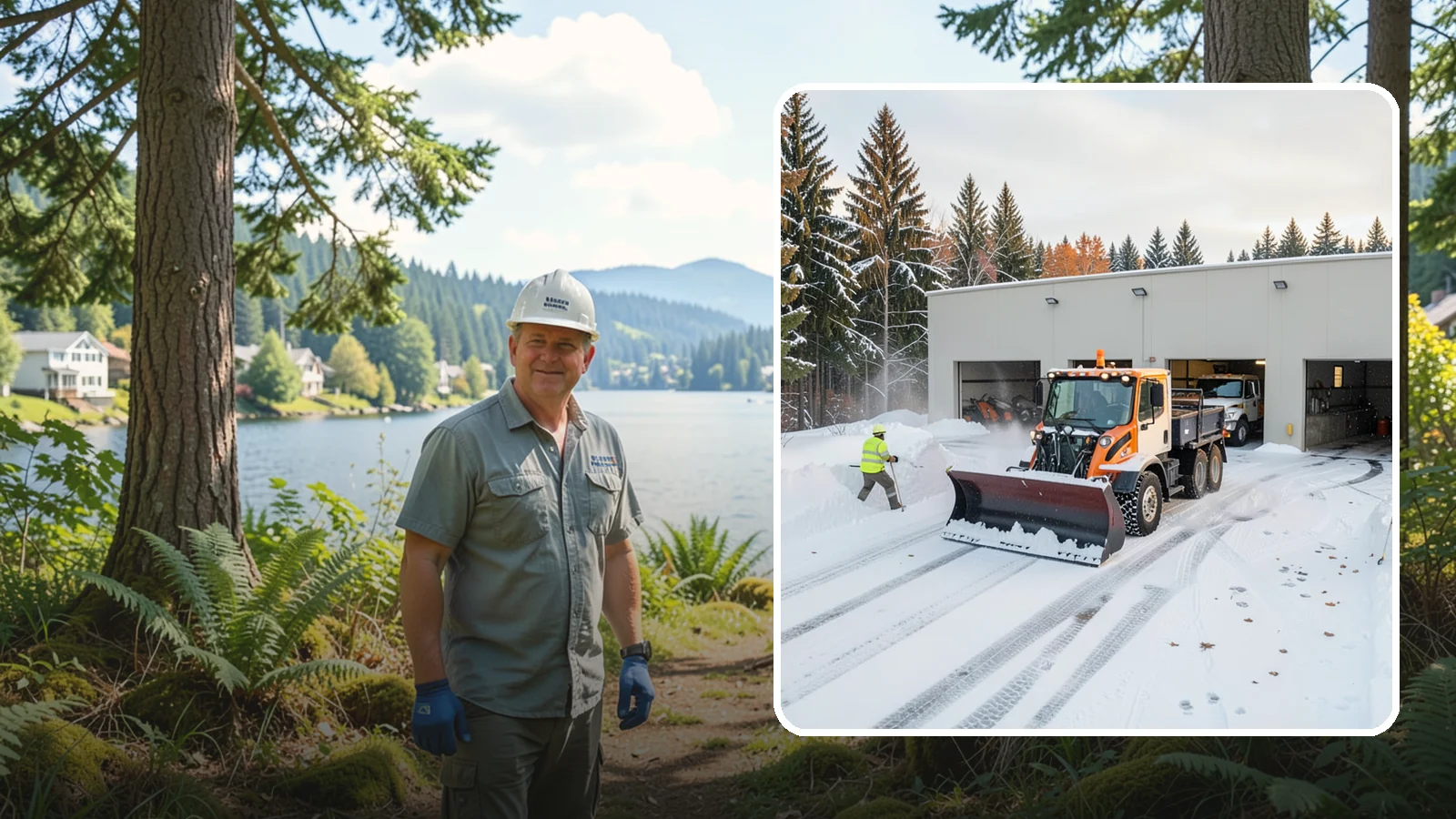 Warehouse Snow Plowing in Milton, King County, WA - We plow warehouse lots, loading docks, and trailer yards so trucks dock and depart without weather delays.