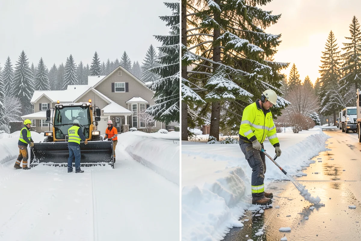 Warehouse Snow Plowing in Milton, King County, WA - Map the trailer yard, dock approaches, and employee lot with your dock schedule