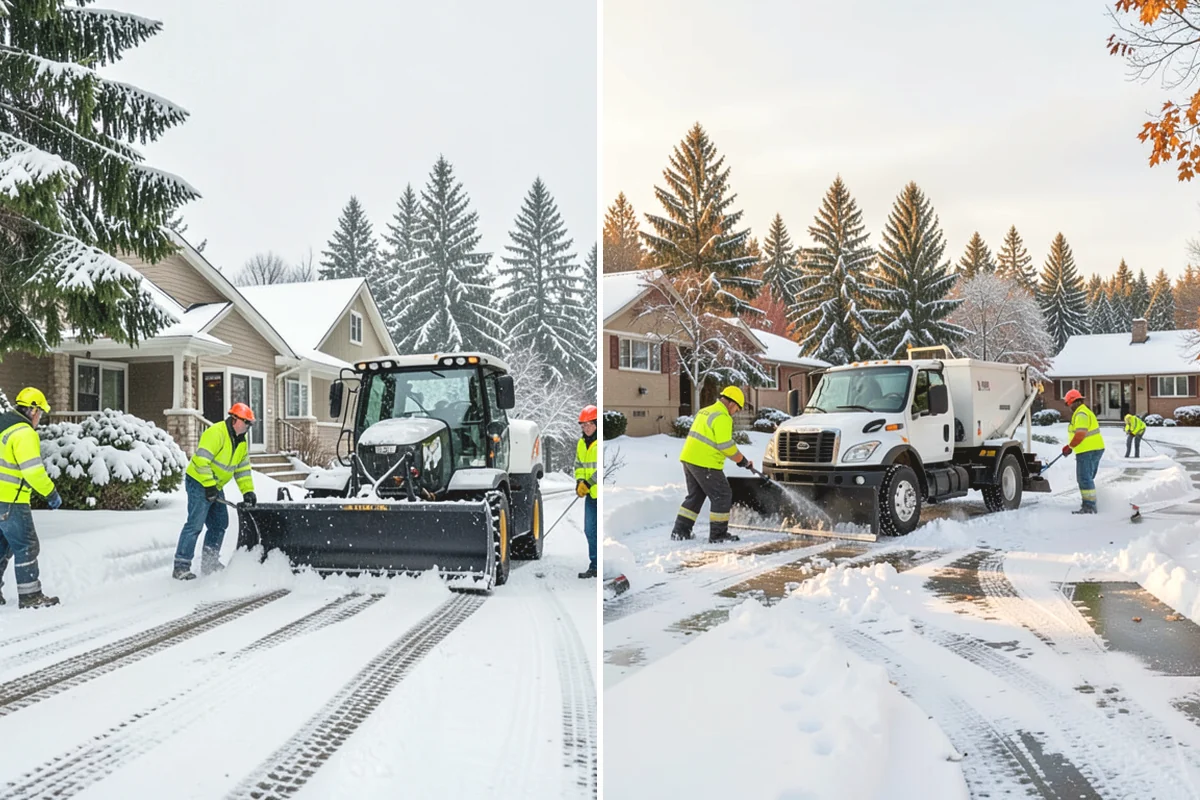 Warehouse Snow Plowing in Monroe, Snohomish County, WA - Map the trailer yard, dock approaches, and employee lot with your dock schedule