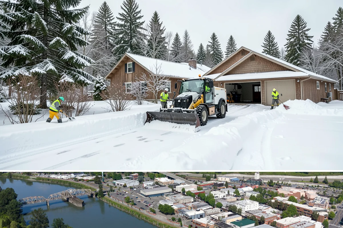 Warehouse Snow Plowing in Mount Vernon, Skagit County, WA - Lock in service before winter so your docks keep receiving and shipping through any snow.