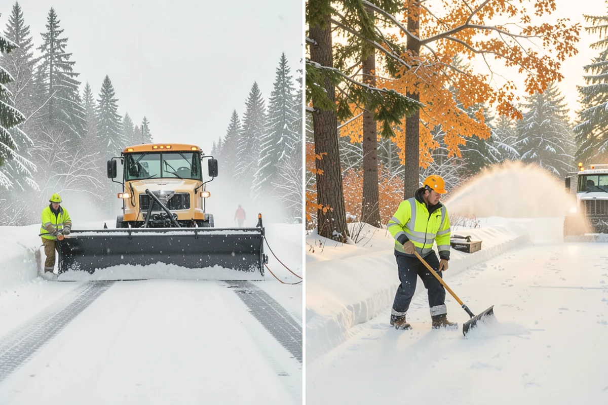 Warehouse Snow Plowing in Newcastle, King County, WA - Map the trailer yard, dock approaches, and employee lot with your dock schedule