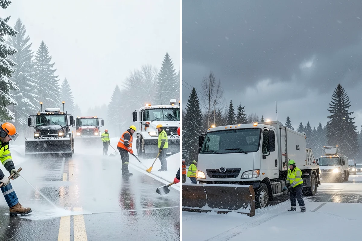 Warehouse Snow Plowing in Normandy Park, King County, WA - Map the trailer yard, dock approaches, and employee lot with your dock schedule
