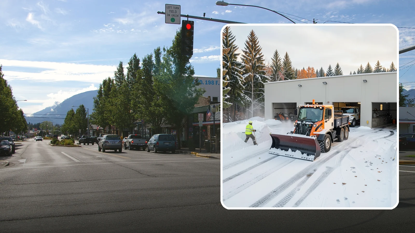 Warehouse Snow Plowing in North Bend, King County, WA - We plow warehouse lots, loading docks, and trailer yards so trucks dock and depart without weather delays.