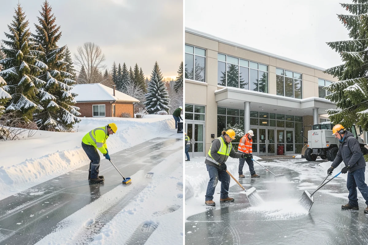 Warehouse Snow Plowing in North Bend, King County, WA - Map the trailer yard, dock approaches, and employee lot with your dock schedule