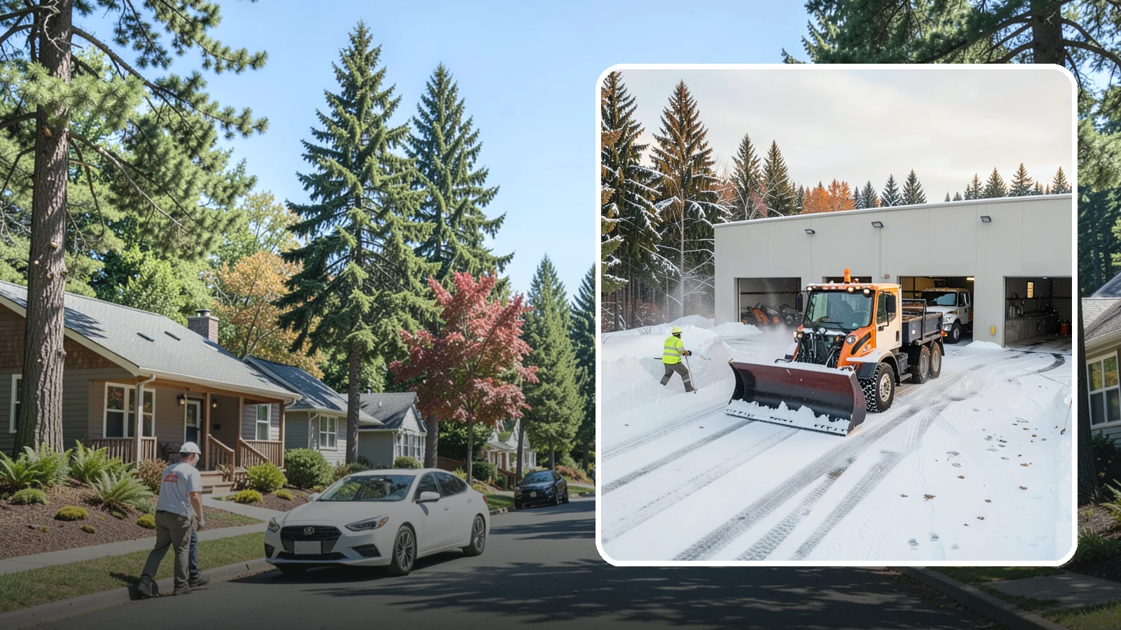 Warehouse Snow Plowing in Orting, Pierce County, WA - We plow warehouse lots, loading docks, and trailer yards so trucks dock and depart without weather delays.