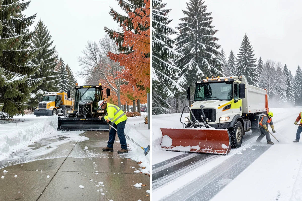 Warehouse Snow Plowing in Pacific, King County, WA - Map the trailer yard, dock approaches, and employee lot with your dock schedule