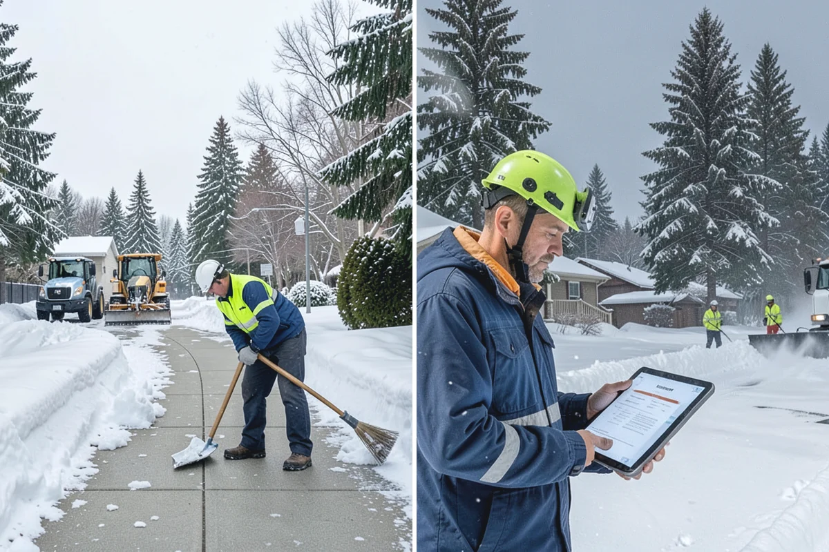 Warehouse Snow Plowing in Redmond, King County, WA - Map the trailer yard, dock approaches, and employee lot with your dock schedule