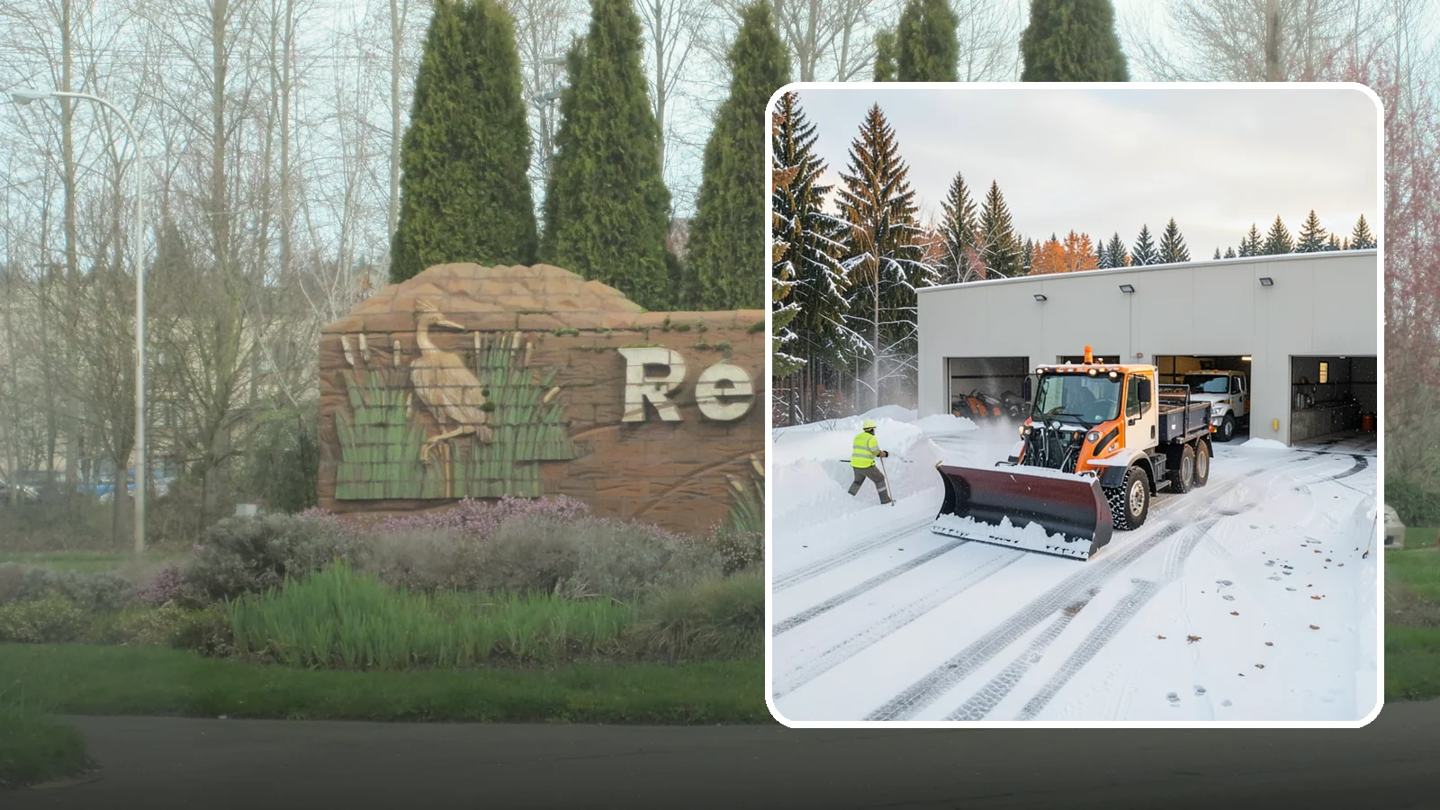 Warehouse Snow Plowing in Renton, King County, WA - We plow warehouse lots, loading docks, and trailer yards so trucks dock and depart without weather delays.