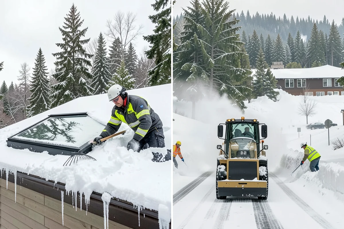 Warehouse Snow Plowing in SeaTac, King County, WA - Map the trailer yard, dock approaches, and employee lot with your dock schedule