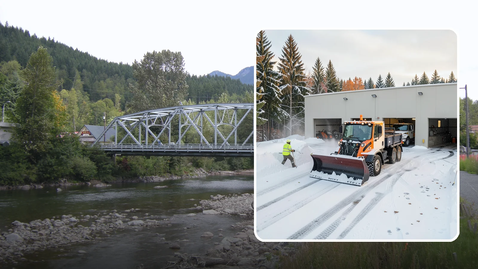 Warehouse Snow Plowing in Skykomish, King County, WA - We plow warehouse lots, loading docks, and trailer yards so trucks dock and depart without weather delays.