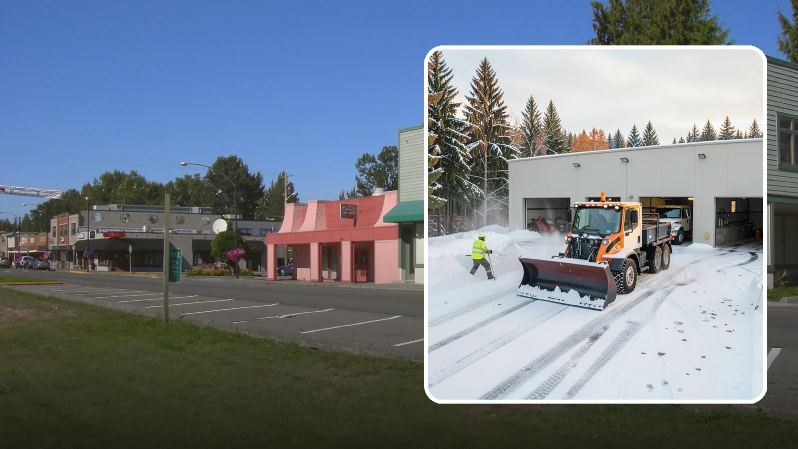 Warehouse Snow Plowing in Snoqualmie, King County, WA - We plow warehouse lots, loading docks, and trailer yards so trucks dock and depart without weather delays.