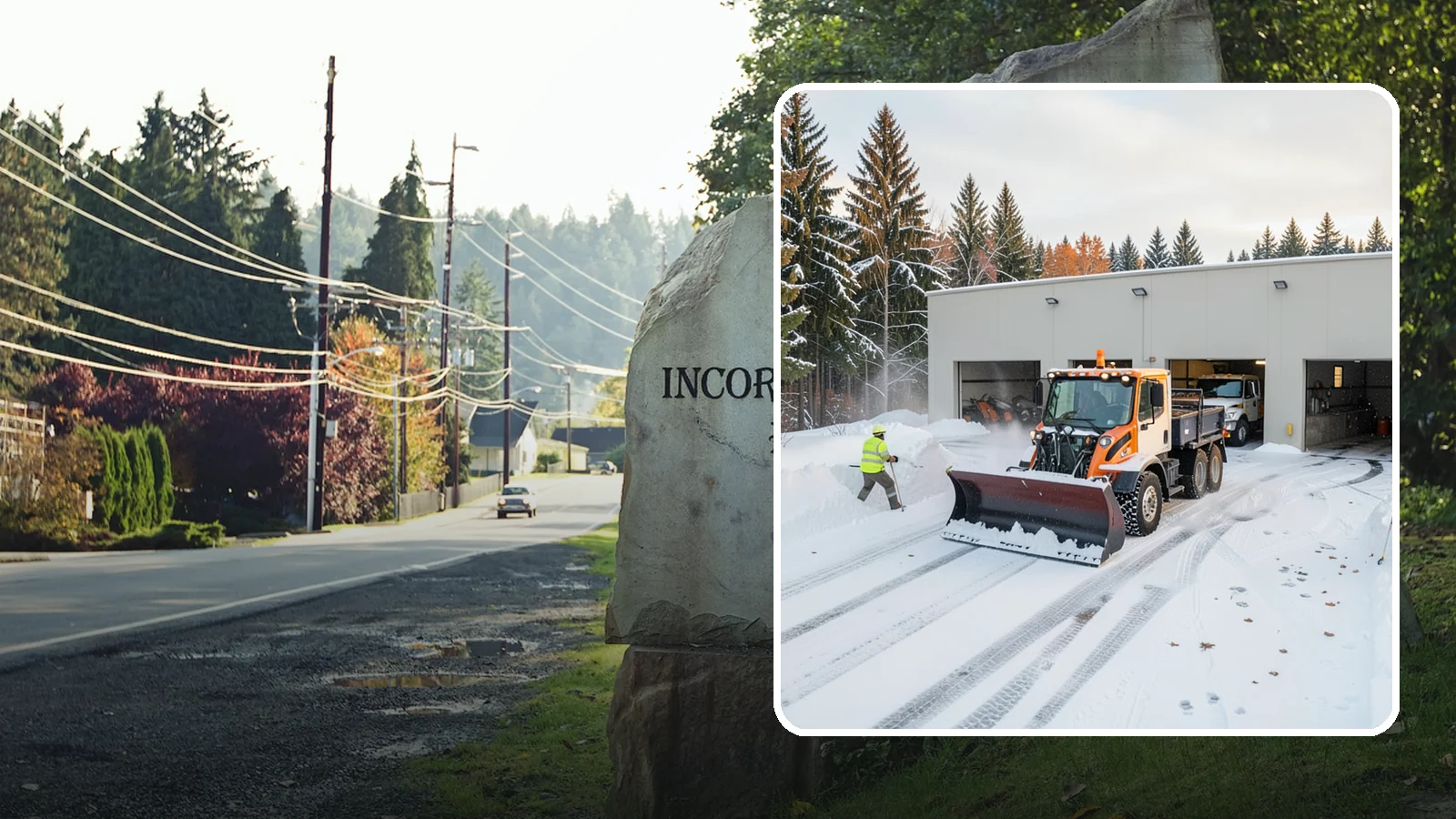 Warehouse Snow Plowing in Wilkeson, Pierce County, WA - We plow warehouse lots, loading docks, and trailer yards so trucks dock and depart without weather delays.