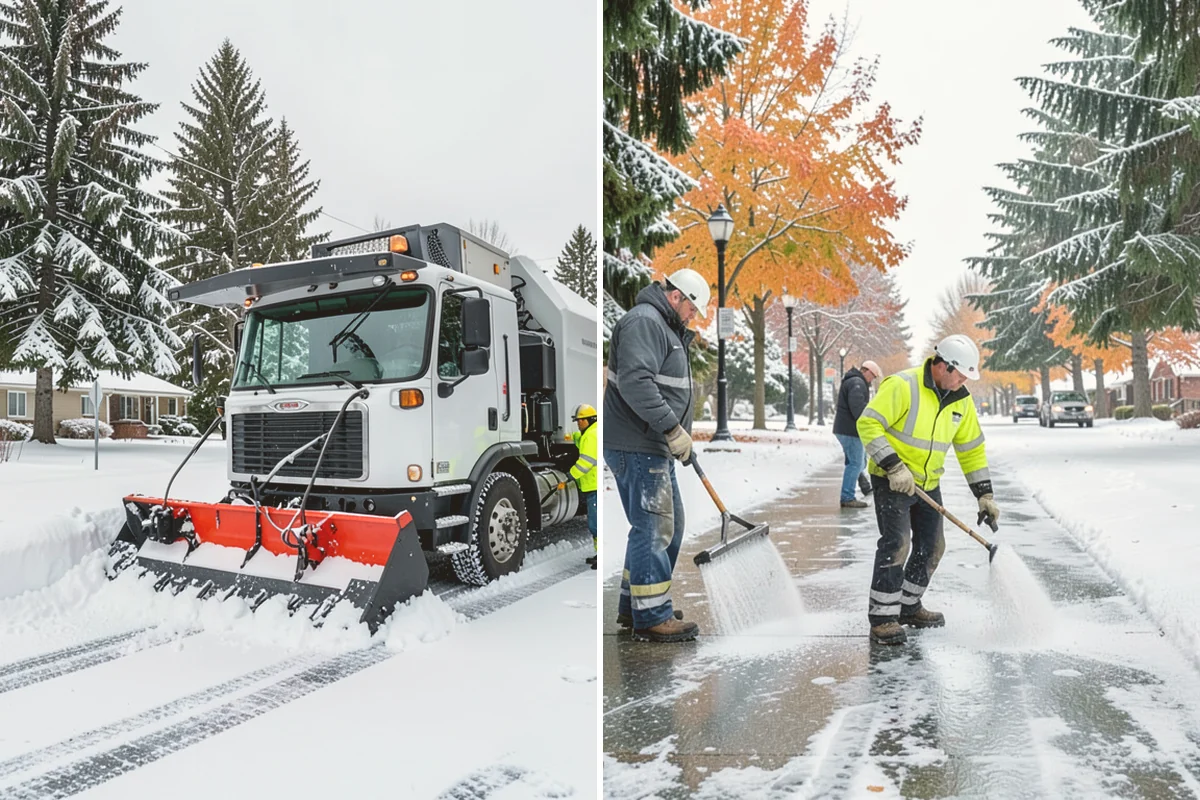 Warehouse Snow Removal in Algona, King County, WA - Review dock layout, apron space, and trailer staging zones