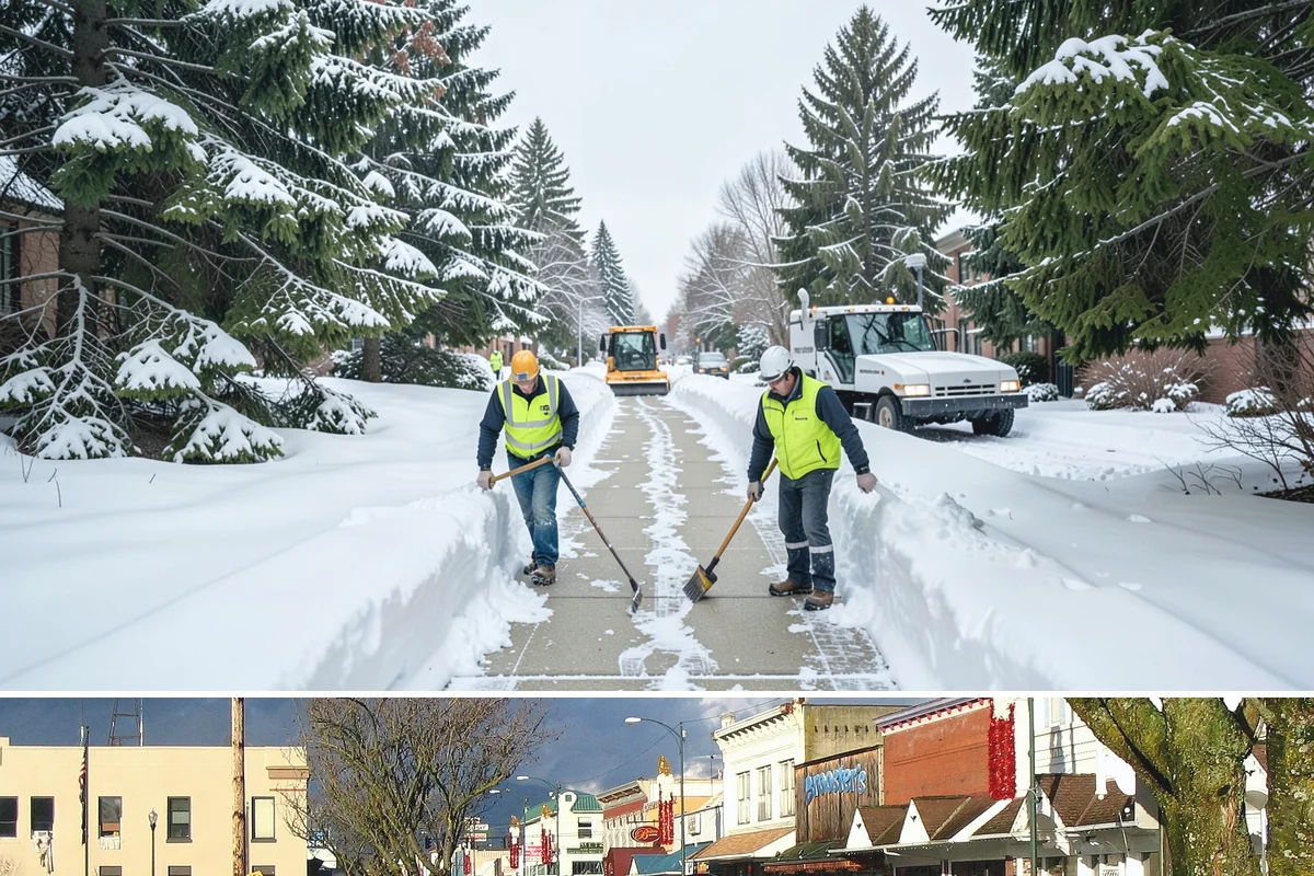 Warehouse Snow Removal in Arlington, Snohomish County, WA - Warehouses face peak risk during December and January cold snaps when wet snow compacts quickly under continuous trailer traffic.
