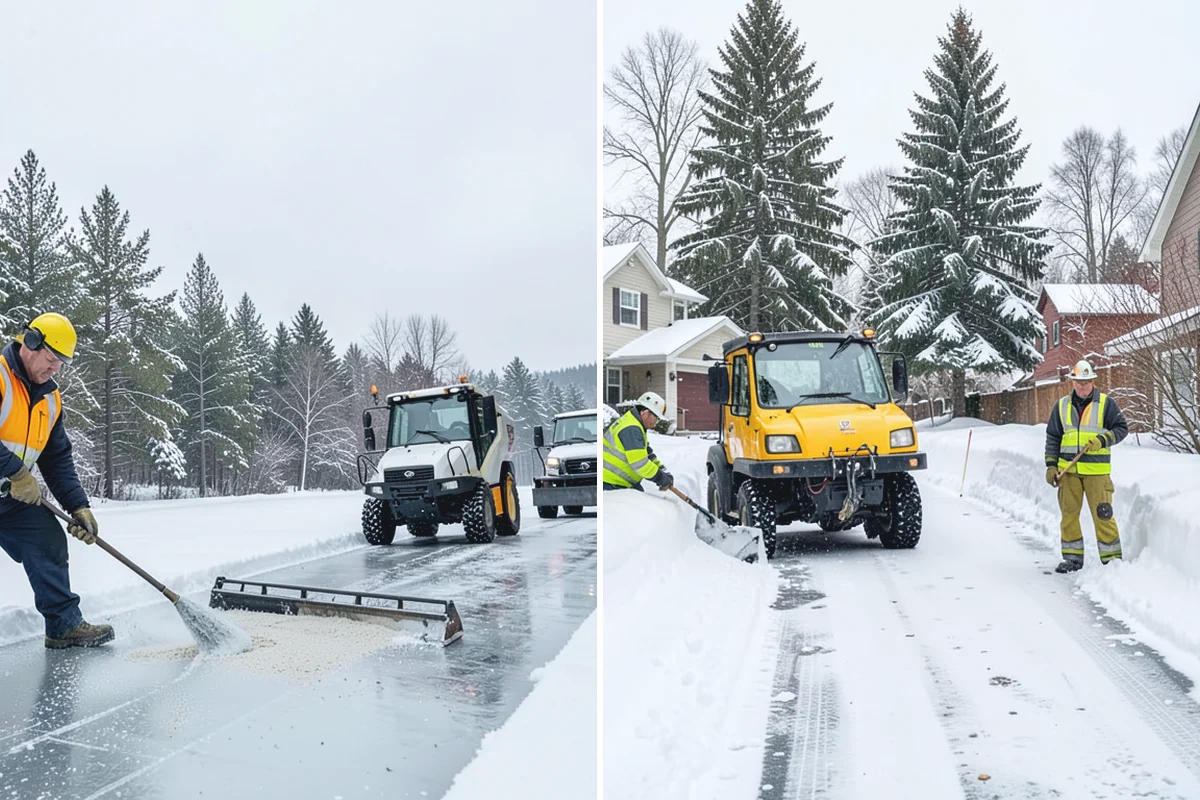 Warehouse Snow Removal in Beaux Arts Village, King County, WA - Review dock layout, apron space, and trailer staging zones