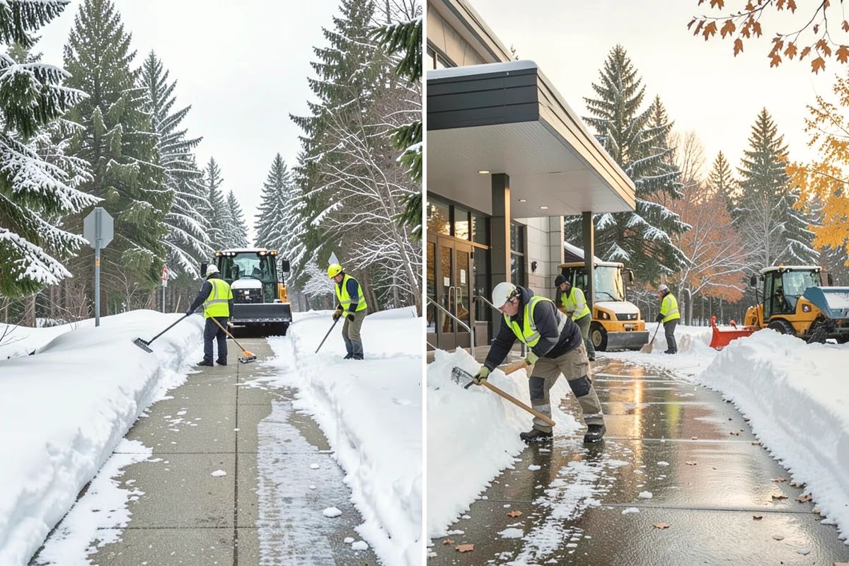 Warehouse Snow Removal in Black Diamond, King County, WA - Review dock layout, apron space, and trailer staging zones
