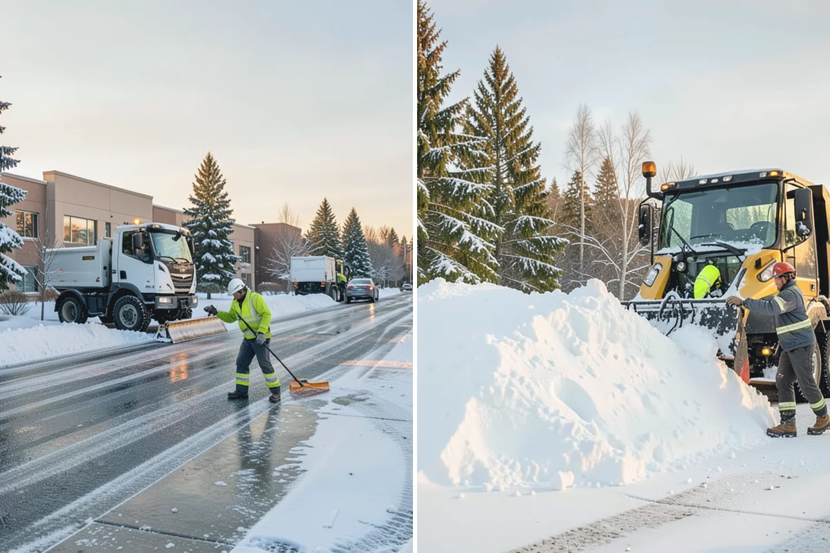 Warehouse Snow Removal in Bonney Lake, Pierce County, WA - Review dock layout, apron space, and trailer staging zones