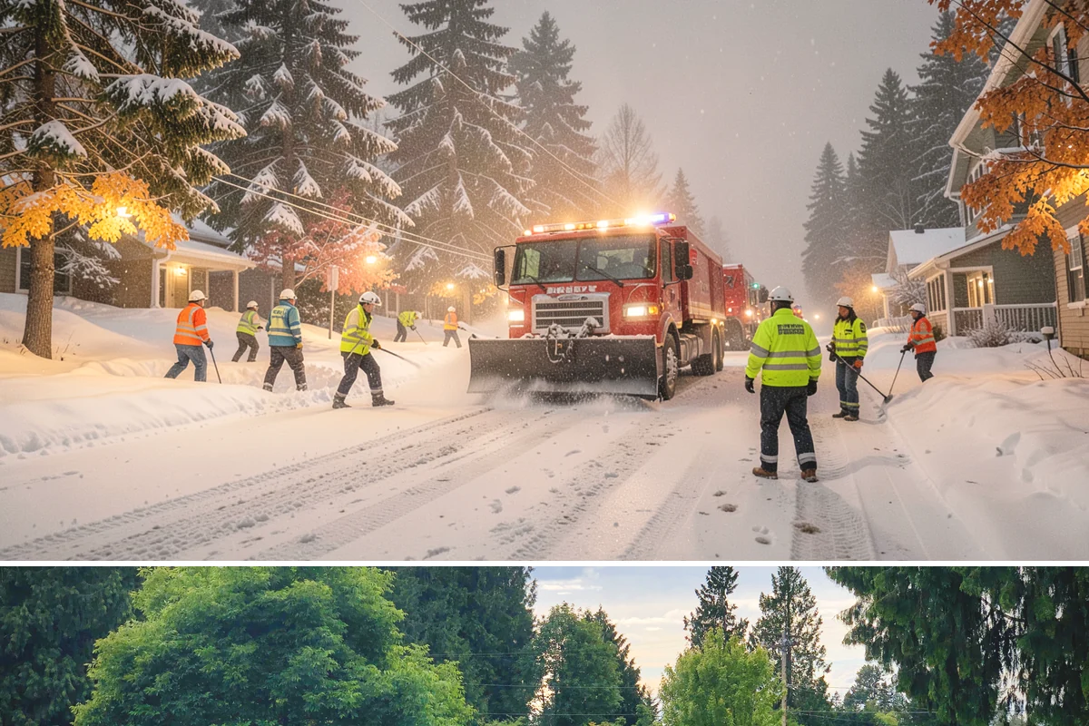 Warehouse Snow Removal in Bonney Lake, Pierce County, WA - Warehouses face peak risk during December and January cold snaps when wet snow compacts quickly under continuous trailer traffic.