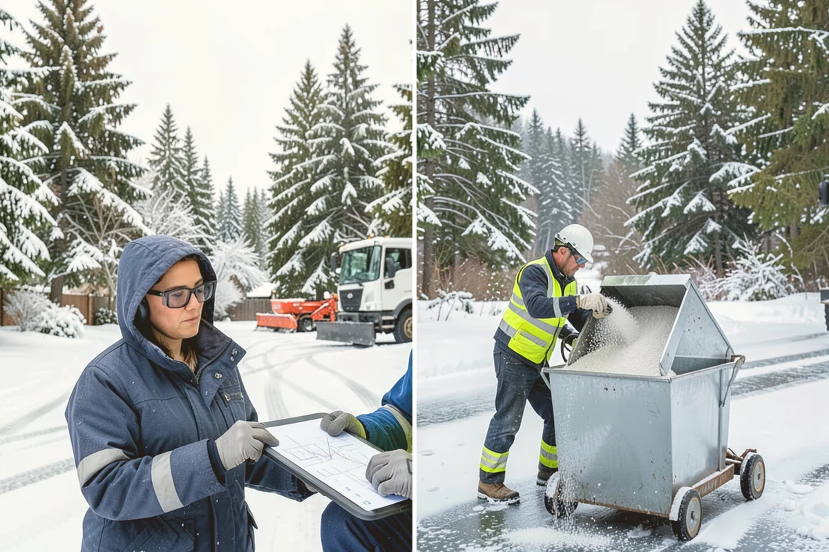 Warehouse Snow Removal in Bothell, King County, WA - Review dock layout, apron space, and trailer staging zones