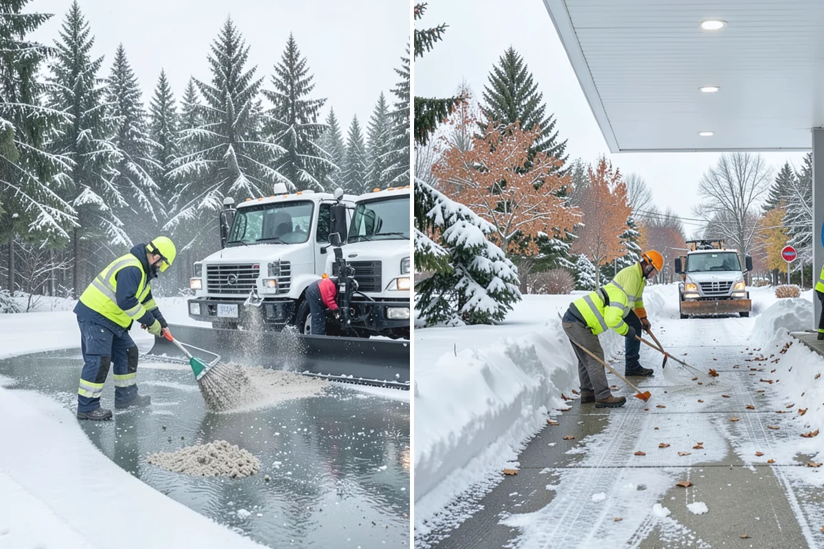Warehouse Snow Removal in Buckley, Pierce County, WA - Review dock layout, apron space, and trailer staging zones